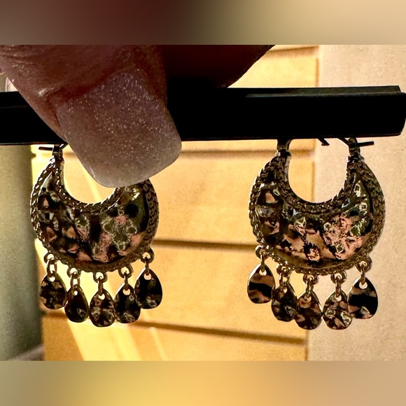 High-End Department Store Designer One of Kind Statement Earrings - Picture 5 of 6